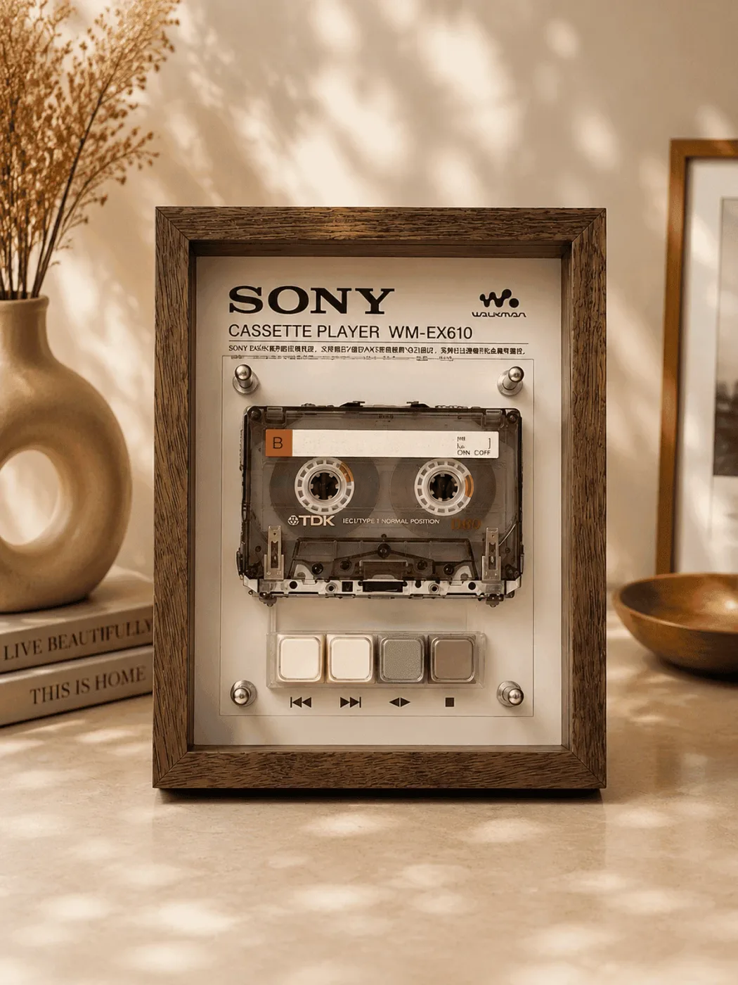 Vintage Cassette Player Display Frame · WM-EX610